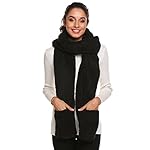 Chigant Womens Soft Thick Warm Fleece Long Hooded Scarf with Gloves for Chrismas Gift Chigant Womens Soft Thick Warm Fleece Long Hooded Scarf with Gloves for Chrismas Gift