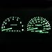 Partsam 10PCS T10 Wedge Instrument Panel LED Light Gauge Cluster Dashboard Indicator Bulbs, Green