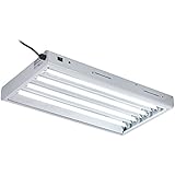 Hongruilite 2FT / 4FT T-5 HO Fluorescent Lighting Kit 4 / 6 / 8-Bulb 24W / 54W 6500K Lamp Included for Indoor Growing T5 Grow Lights Fixtures (24W 4-Bulb (2FT))