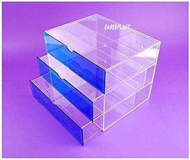 Faberplast Pepín Mueble, Metacrilato, Transparente y Azul, 35x28x28 cm: Amazon.es: Hogar