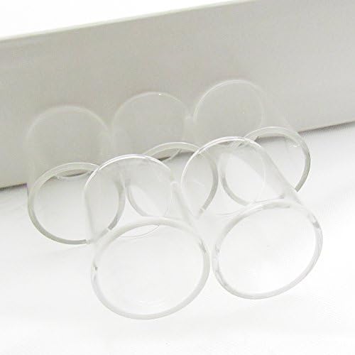 Yanbinyu 5 Pieces Glass Tubing 22mm O.D 29mm Long Pk of 5