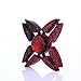 MNtech New Cool Four Spinner Fidget Aluminum Finger Stress Hand Desk Toy EDC ADHD Autism (Red)