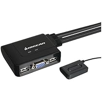 IOGEAR 2-Port USB KVM Switch with Cables and Remote(GCS22U)