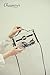 CHARMINER Clear Cross-Body Messenger Shoulder Bag, Adjustable Strap Handbag-NFL Stadium Approved Clear Purse