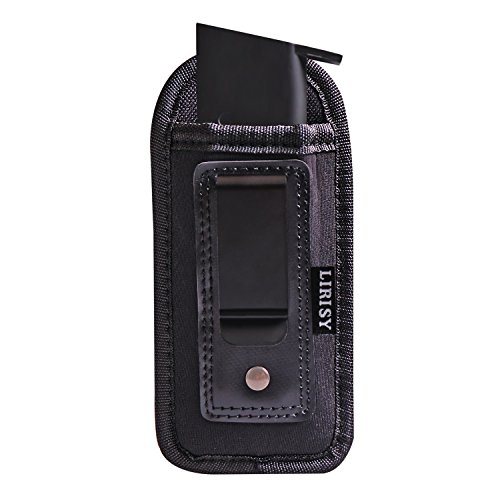 Lirisy Tactical Single Pistol Mag Pouch | Inside The Waistband IWB Mag Holder | Single and Double Stack Magazine Holster for 9mm/.40 cal/380