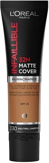 L'Oreal Paris Infallible 32H Matte Cover Foundation Shade 330 30ml