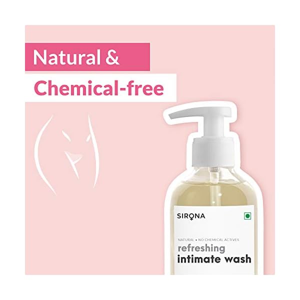 Sirona Natural Refreshing Feminine Wash - 6.7 Fl Oz(200 ml)| No Chemical, No Irritation, pH Balanced Intimate Wash…
