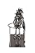 Clever Creations Metal Wine Bottle Holder, Vintage Figurine Wine Rack Décor for Tables, Shelves and Countertops, Couple Kissing