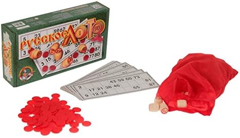 Russian Board Game Loto Bingo Set