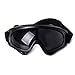 HDE Ski Snowboard Goggles OTG Snow Glasses with UV Protection Anti-Fog Scratch Resistant Lens for Outdoor Winter Sports (Black)