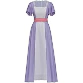 AnimeDiycos Women Titanic Rose Cosplay Costume Titanic Evening Dress Long Maxi Prom Gown