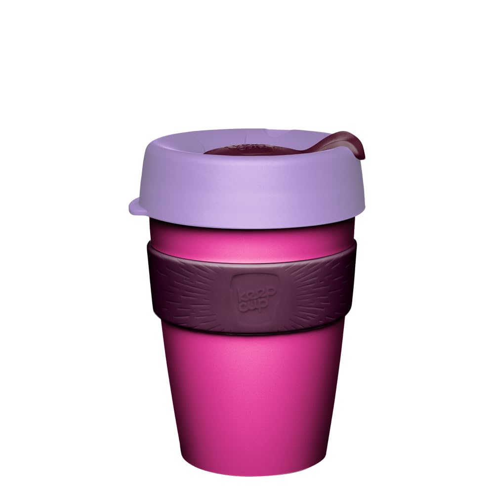 KeepCup Original, Lightweight Reusable Coffee Cup with Splashproof Sipper Lid - 12oz/340ml - Vanda