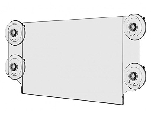 Marketing Holders Sign Holder Window Mount with Suction Cups 11"W x 8 1/2"H Pack of 2 Large Double-Sided Hours of Operation Display Notices Advertisement Announcement Signage Holders Indoor to Outdoor