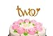 E&L Second Birthday Handmade Cake Topper -Two- for Sweet Heart 2nd Birthday Birthday Cake Decoration