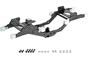 NS-NEXXSPEED NexxSpeed Aluminum/Carbon Fiber Conversion Chassis Kit (Black) - FMS FCX24