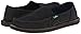 Sanuk Women's Donna Paige Flat,Black,7 M US