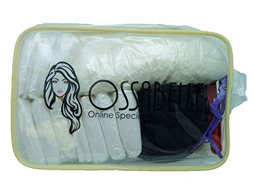 OSSABELLE HAIR DYE COLORING KIT - Hair Tinting Bowl, Dye Brush, Hair Clips, Disposable Gloves, Shower Cap, Apron(Cape) for DIY Salon Hair Dye Coloring Bleaching Hair Dryer Tool