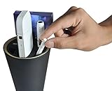 Electronic Cigarette Holder Cup Charger for iQOS with Ashtray Simultaneous Charging Black Fit Indoors Car Bedroom