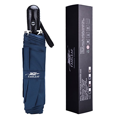 Famleaf 43" compact automatic open-close windproof…