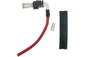 Battery Positive Fuse Head Line with Cable for Volvo S60 S80 V70 XC60 XC70 2007-2017, OEM 31412136, ABS and Metal, Black