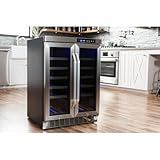 EdgeStar CWR361FD 24 Inch Wide 36 Bottle Built-In Wine Cooler with Dual Cooling