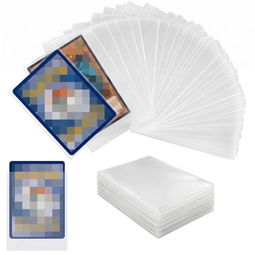 TGIYK 200 Pcs Trading Card Sleeves, 66x91mm Standard Size, Soft Penny Card Sleeves, Durable Protectors for Ultra-Clear Card Games and Sports Collections