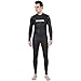 Realon Wetsuit Men 3mm Open Water Triathlon Wetsuits Smooth Skin Trisuit Ironman Wear Surfing Suit Jumpsuit (Large)