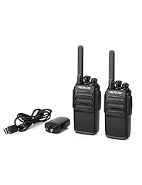 Retevis RT28 Walkie Talkies Super Fidelity Audio de largo alcance VOX Radios bidireccionales recargables FRS 16 canales de radio UHF con cargador (paquete de 2)