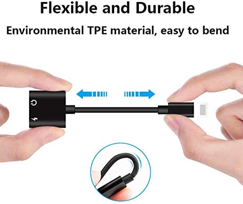 Headphone Adapter for iPhone Charger Jack AUX Audio 3.5 mm Jack Adapter for iPhone Adapter Compatible with iPhone 7/7Puls/8/8Puls/11/10/X/XR/XS Dongle Accessory Connector Compatible iOS All Systems - Thumbnail 4