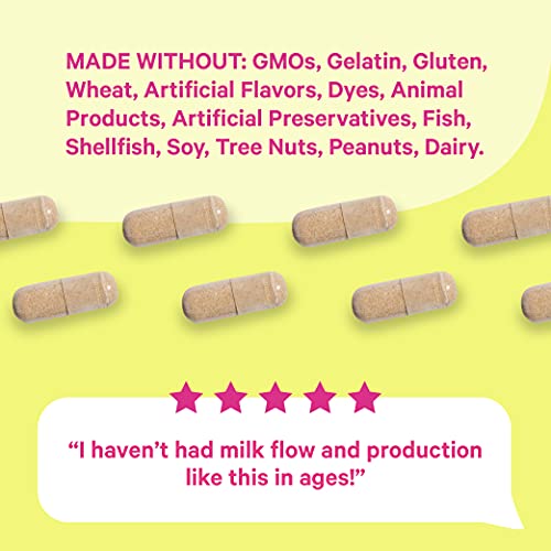 Pink Stork Total Lactation Fenugreek Free, Breastfeeding Support for Mom + Baby, Supports