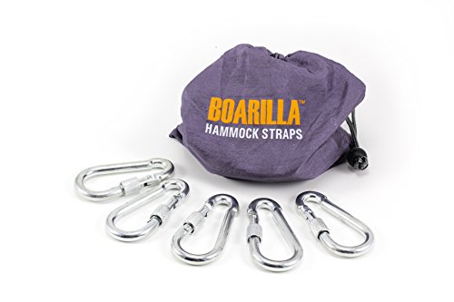 5 count chrome steel carabiner keychain d-ring locking …