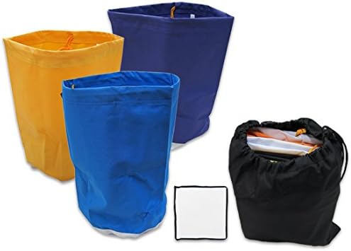 Yield Lab Bubble Extraction Bag Filtration Kit (5 Gallon 3 Bag Set) – Nylon Ice Hash Extraction Equipment