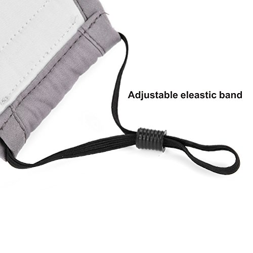 Dust Mask,Aniwon 3 Pack Anti Dust Pollution Mask with 6 Pcs Activated Carbon Filter Insert Washable Cotton Mouth Mask with Adjustable Straps - Thumbnail 3