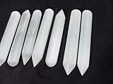 6 -7 Inch Selenite Massage Wand, Reiki, Chakra, Crystal Healing