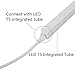 T5 T8 Connecting Wire Extension Cord, 4FT, Double End 3 Pin Lamp Linkable Wire for Integrated LED Tube Ceiling Light Strip to Strip Connecting (4FT, 4 Pack)