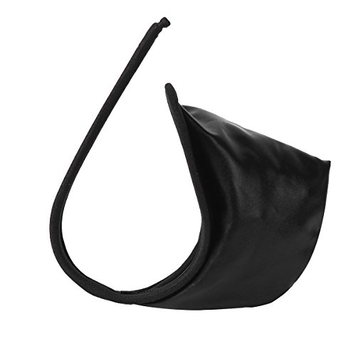 CHICTRY Mens Sexy C-String Lingerie Bikini Underwear (Leather Black)