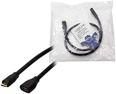 LogiLink CU0120 USB 2.0 Micro-B Extension Cable, Black, 0.5m - Image 5