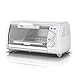 BLACK+DECKER TRO420 4-Slice Toaster Oven, White