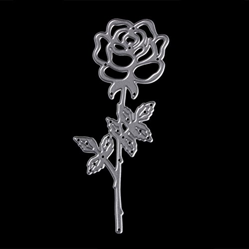 ZbFwmx Romantic Rose Cutting Dies Stencils DIY Scrapbook Album Paper Card Embossing Craft