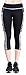 EAST HONG Women's Yoga Leggings Exercise Workout Pants Gym Tights (as1, alpha, m, regular, regular, Black/Grey(Capri))