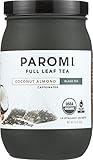 PAROMI TEA Coconut Almond Tea, Full-Leaf, 15-Count Tea Sachets, 1.6 oz Bottle