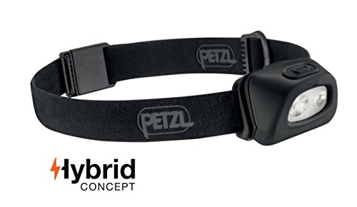 Petzl - TACTIKKA+ RGB Headlamp, 250 Lumens, Red-Green-Blue Lighting, Black