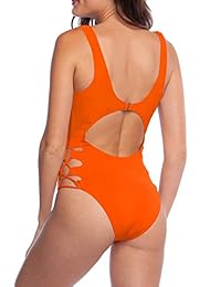 Bañador de una pieza para dama, corte alto, traje de baño sexy Monokini