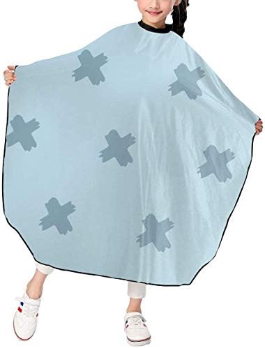 Yushuchu 散髪マント 散髪ケープ ファミリー理髪 折りたたみ式 ヘアカットケープ ヘアダイケープ 自宅 サロン 多彩 模様 幼児用 防水 ヘアカット 線柄 限定特価 幾何 子供用ヘアカットケープ