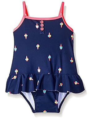 Baby Girls' One Piece Ice Cream Cone Swimsuit
