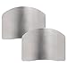 BestProductsBestPrices 2X Finger Guard For Cutting, Unbreakable Stainless Steel Safe Slice Knife Guard Slicing Cutting Protector | Finger Hand Protector Guard