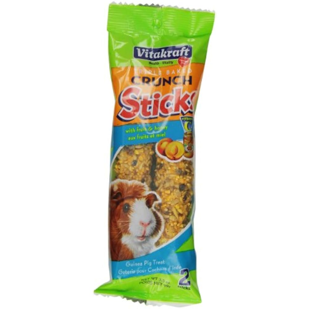 Vitakraft Guinea Pig Fruit and Honey Treat Sticks,Pets Small Animal ,2