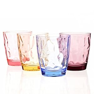 Vasos de plástico acrílico irrompibles para niños, apilables, para picnic, camping, playa, fiesta 4 Color1