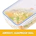 LOCK & LOCK Easy Essentials Food lids (flip-top) / Pantry Storage/Airtight containers, BPA Free, top-16.5 Cup-for Cereal, Clear
