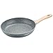 Cate-Maker 11 inches Frying Pan Stone Earth/Granite Non-Stick Coating (100% PFOA and APEO Free) Dishwasher Safe with Soft Touch Bakelite Handle Bacon Pancakes Skillets